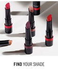 Rimmel Lasting Finish Matte Lipstick - All-Day Intense Lip Color with Exclusive Ruby and Diamond Complex - 560 Crimson Desire, .14oz