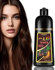 Fvquhvo Hair Dye Shampoo 3 in 1, Hair Color Shampoo for Women Men, Long Lasting Brown Hair Dye, Colors in Minutes, Champu Para Pintar el Cabello, Easy to Use 16.90 Fl Oz