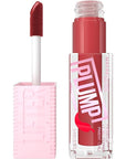 MAYBELLINE Lifter Gloss Lifter Plump, Plumping Lip Gloss with Chili Pepper and 5% Maxi-Lip, Hot Chili, Terracotta Red Cream, 1 Count
