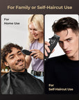 Electric Hair Clippers for Men, Cordless Clipper and Trimmer Set, Clippers for Hair Cutting Kit with Long Battery Life, Hair Grooming Trimmer for Family Kids and Self-Haircut Use