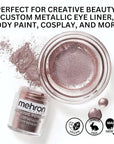 Mehron Makeup Metallic Powder (.) with Mixing Liqu 17 oz
