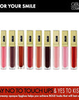 Gerard Cosmetics Color Your Smile Lip Gloss Salmon, Super Pigmented Peach Lip Gloss with LED Light and Mirror, Shiny Finish, Hydrating Liquid Peach Lipstick, Cruelty Free and Made in USA