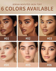 2pcs Foundation Stick with Beauty Balm Serum, Tinted Moisturizing Face Contour, Natural Finish Makeup (1, 1)