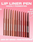 LANGMANNI 8Pcs Sculpting Matte Velvet Lip Liner Set,Smooth Creamy Texture,Waterproof And High Pigmented For Girls Daily Application Lip Makeup(1+2+3+4+5+6+7+8)