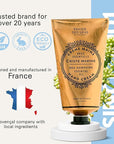 Panier des Sens - Hand Cream for Dry Cracked Hands - Sea Samphire Hand Lotion with Shea Butter & Olive Oil - Vitamin E Skin Moisturizer with 97% Natural Ingredients - Made in France, 2.5 fl oz