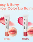 SOME BY MI V10 Hyal Lip Sun Protector Rosy – Pack of 2, 0.46oz – Korean Tinted Glow SPF 15 Sunscreen Lip Balm for Dry & Sensitive Lips – Hydrating with Hyaluronic Acid & Vitamin E – Korean Skin Care