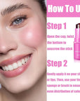 Milk Cooling Water Jelly Tint, Jelly Blush Stick Makeup Jelly Tint, Milk Jelly Blush, Cruelty Free, Blush Stick for Cheeks and Lips