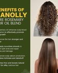 Rosemary Castor Oil for Hair Growth 16oz - 100% Pure Rosemary Oil with Castor Oil, Blend of Effective Hair Oils For Hair Growth, Hydration Scalp, Reduce Loss & Split Ends