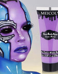 MEICOLY Cream Light Purple Face Body Paint,2.37Oz Large Tube Water Based Full Body Paint for Adults and Kids,Lavender Violet Face Paint for Halloween Stage SFX Special Effects Ursula Cosplay Makeup