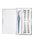 KISS imPRESS Falsies Long Lasting Self Adhesive Eyelashes, ‘Demi Bold’, 5 Day Extended Wear, 24 Medium Volume Lash Clusters (5,6,8,10,12, & 14mm), Precision Non-Stick Applicator