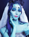 MEICOLY Light Blue Face Body Paint Stick,Pale Baby Blue Face Paint for Halloween SFX Cosplay Corpse Bride Avatar Sally Makeup,Waterproof Eye Black Stick for Baseball Softball Football Lacrosse