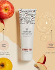 The Honest Company Honest Mama's Gotta Glow Face and Body Wash | Pregnancy Safe Clarifying + Exfoliating AHA Cleanser | 8 fl oz