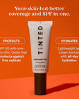 Live Tinted Hueguard Skin Tint SPF 50 - Tinted Mineral Sunscreen with Light-Medium Buildable Coverage With a Hydrating and Radiant Finish - Water and Sweat Resistant, 1.35 fl oz - Shade 07