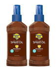 Banana Boat Deep Tanning Oil Pump Spray Sunscreen SPF 4 Twin Pack | Tanning Sunscreen Spray, Dark Tanning Oil, SPF Tanning Oil, Outdoor Tanning Oil SPF 4, Oxybenzone Free Sunscreen, 8oz each