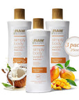 RAW SUGAR Simply Body Wash - Raw Coconut + Mango, Moisturizing & Soothing Bath & Shower Gel, Sulfate-Free, Paraben-Free & Vegan (Pack of 3)