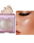 MAEPEOR Face Highlighter Palette 8 Colors Smooth Shimmer Champagne Powder)
