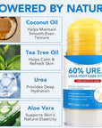 Urea Foot Care Stick, 2pcs 60% Urea with 2% Salicylic Acid Foot Cream Moisturizer for Dry Cracked Feet, Knees, Elbows, Hands, Moisturizes and Hydrates the Dry Skin, Callus Remover & Skin Softener