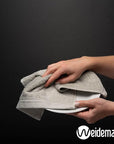 100% Cotton Washcloths Set 13” x 13” | Silver Towels | Set of 12 Ultra Soft and Highly Absorbent Washcloths Sets for Bathroom, Gym, Hotel, Spa | Machine Washable Face Towel