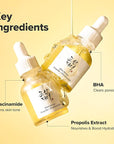 Beauty of Joseon Glow Serum Propolis and Niacinamide Hydrating Facial Soothing Moisturizer for Uneven Skin Tone Korean Skin Care 30ml 1 fl.oz