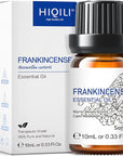 HIQILI 0.33 Fl Oz Frankincense Essential Oil, Relaxing, Skin Care, Camp Atmosphere Creation, Can be Added to Body Lotions, Creams, Aromatherapy Use - 10ml