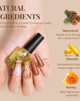 Beetles Gel Top Coat Base Coat and Cuticle Oil Set 3Pcs, No Wipe Top Gel Glossy Shine Long Lasting, Cuticle Oil Care for Dry Damaged for Stronger Nails Fall Nail Gifts For Girls