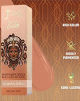 Juvia's Place Nubian Earth Matte Lipstick Nubian Sand - Hydrating, Long-lasting, Richly Pigmented Lip Makeup, Creamy Lipstick with Matte Finish, Beauty & Lip Care Product