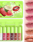 6pcs Lip Gloss Oil Set, Mini Hydrating Lip Glow Oil Lip Gloss, Lipgloss Lipoil Set for Women Girls Teens, Tinted Plumping Fat Lip Oil Lip Balm for Dry Lips Nourishing (SET A)