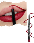Runway Rogue Designer Liner Lip Pencil, Matte Crimson Dark-Red Lip Liner Pencil and Lip Liner Sharpener, ‘In the Press’