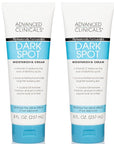 Advanced Clinicals Dark Spot Vitamin C Cream For Face, Hand, & Body Lotion, Anti Aging Therapeutic Skin Care Moisturizer Lotion Reduces Appearance Of Age Spots, Blotchy Skin, & Wrinkles, (2-Pack)
