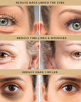 Temporary eye tightener eye cream
