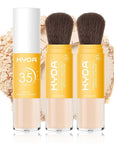 KYDA 2 Pcs Mineral Sunscreen Powder for Face & Scalp, Mineral Scalp Sunscreen SPF 35, Lasting Oil Control Matte Loose Setting Powder, Lightweight Breathable for All Skin Type, Medium