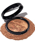 LAURA GELLER NEW YORK Award-Winning Baked Balance-n-Brighten Color Correcting Powder Foundation - Deep - Buildable Light to Medium Coverage - Demi-Matte Natural Finish