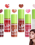 6 Colors Lip Oil Set,Big Brush Head Lip Glow Oil,Moisturizing Shiny Lip Plumping Lip Gloss Oil,Non-sticky Long Lasting Hydrating Tinted Lip Oil for Women
