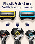 Gillette Mens Razor Blade Refills, 4 ProGlide Chill Cartridges, 4 ProGlide Shield Cartridges, Shields against Skin Irritation, Cools to sooth skin, 8 Count (Pack of 1)