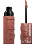 Maybelline Super Stay Vinyl Ink Longwear No-Budge Liquid Lipcolor Makeup, Highly Pigmented Color and Instant Shine, Punchy, Nude Lipstick, 0.14 fl oz, 1 Count