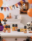 Halloween Fragrance Oils Set, Essential Oil for Diffuser, Diffuser Oil, Use for Soap Candle Making,Caramel Apples, Pumpkin Pie, Candy Corn, Halloween Cookies, Popcorn Balls, Snickers Bars