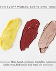 Boomstick Trio ® Color 3 Pack Cream Blush Makeup, Color Blush Stick, Highlighter Stick & Moisturizer for Cheeks, Eyes & Lips, Blendable Vegan Boom Sticks by Cindy Joseph for Older Women, BOOM Beauty