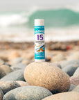 Badger Mineral Sunscreen Lip Balm SPF 15, Reef Safe, Zinc Oxide, Unscented, Travel Size, SPF Lip Balm Sunscreen Stick, .15 oz 4-Pack