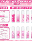 30 Pack Breast Cancer Awareness Favors Balms