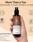 Bronzing Face Tanner Spray Mist, Sunless Face Tanning Water, USA Made with Natural & Organic Ingredients