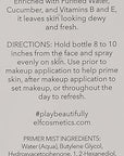 e.l.f. Aqua Beauty Primer Mist Clear, 3.5 Ounce