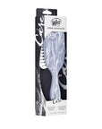 Wet Brush Shine Enhancer Paddle Brush, Marble Silver - Detangler Brush with Ultra Soft Bristles, Infused With Natural Argan Oil, Shiny & Smooth Hair, Wet or Dry, All Hair Types