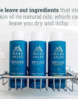 Oars + Alps Mens Moisturizing Body and Face Wash, Skin Care Infused with Vitamin E and Antioxidants, Sulfate Free, Fresh Ocean Splash, Travel Size 3.4oz, 2 Pack