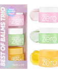 BANILA CO Clean it Zero Best of Balms Trio | Original & Brightening & Pore Clarifying for All Skin Types | Hydrating & Skin Radiance & Blackhead Cleansing (Pack of 3 travel sized balms, 25ml each)