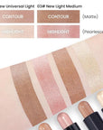 Kaely 2Pcs Cream Bronzer Highlighter Stick,Face Shaping Contouring Shades Makeup,02+03