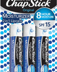 ChapStick Moisturizer Original Lip Balm Tubes,