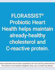 Life Extension FLORASSIST® Probiotic Heart Health, Lactobacillus reuteri 30242, Promotes Heart Health and Already Healthy Cholesterol Levels, Gluten-Free, Non-GMO, Vegetarian, 60 Capsules