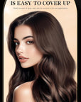 Hair Color Stick, Waterproof and Sweat-Proof H air Dye St ick, Portable Color Touch-Up Ha ir S ticks With Comb for Unisex (Black-Brown)