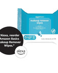 Amazon Basics Hydrating Makeup Remover Wipes, 25 wipes