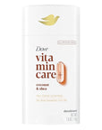 Dove VitaminCare+ Aluminum Free Deodorant Stick for 72H Odor Protection Coconut & Shea Breathable Deodorant for Women 2.6 oz